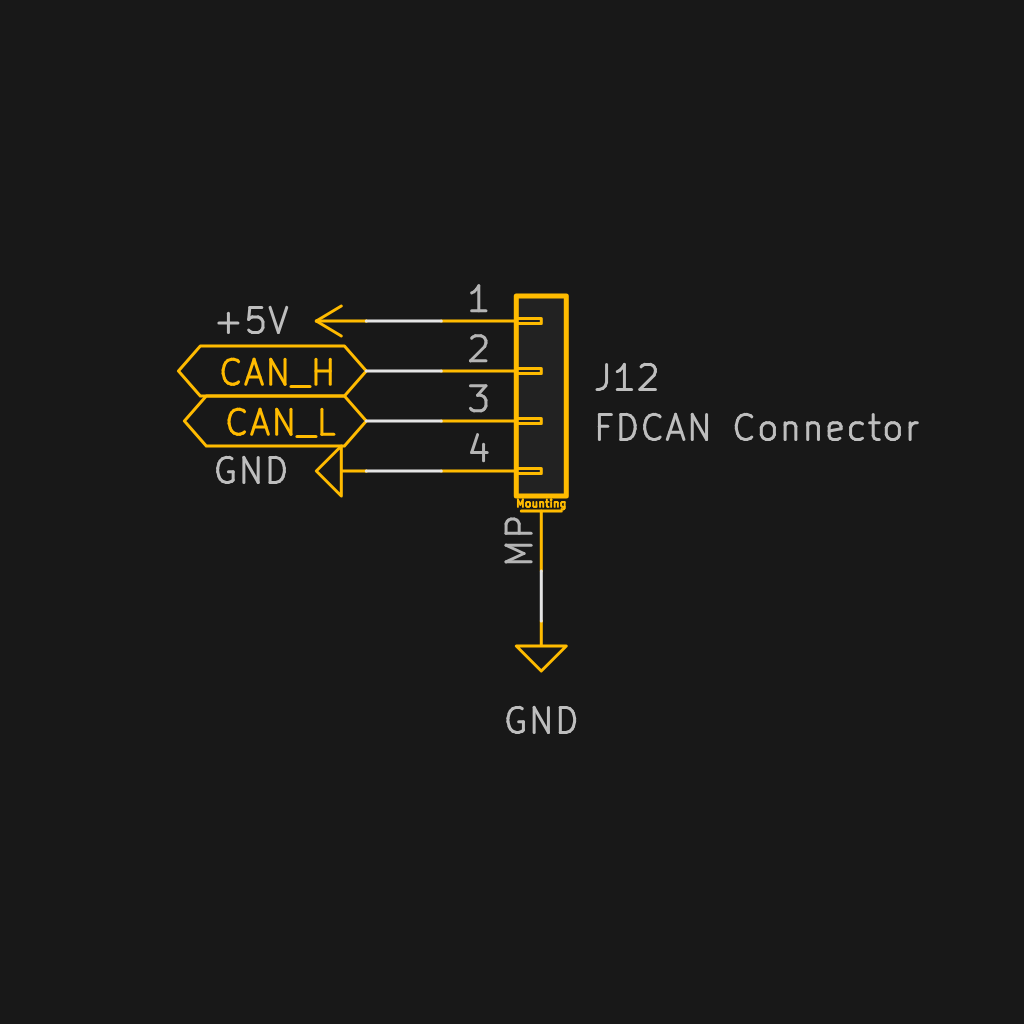 FDCAN Connector Schematic